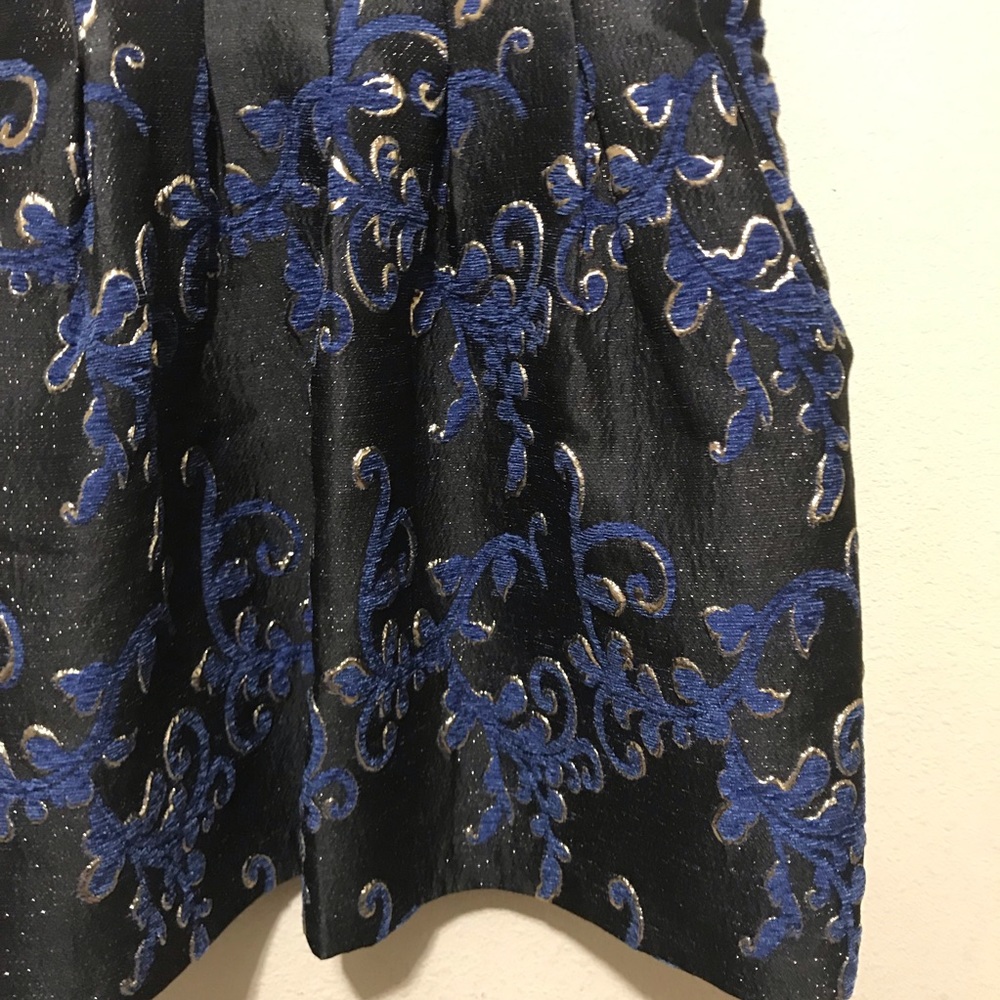 Badgley Mischka Vienna Metallic Brocade Dress New - Picture 7 of 8